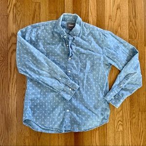 Bonobos mens L chambray button down shirt
